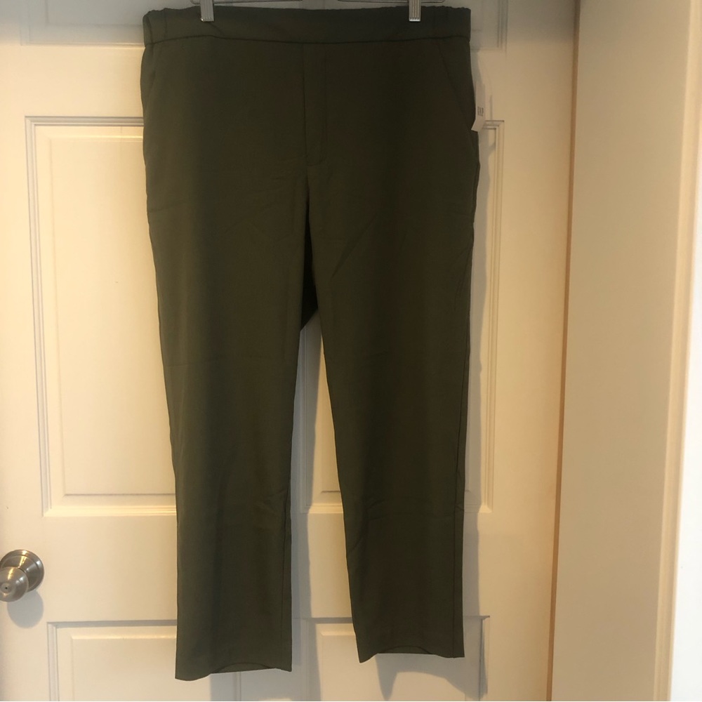 GAP Green Straight Leg Pull on Pants